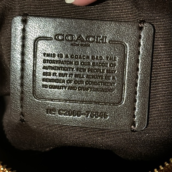 2000 Coach Orange Mia Crossbody Double Zip Compartments Hidden Snap Closure NWOT - Picture 15 of 16